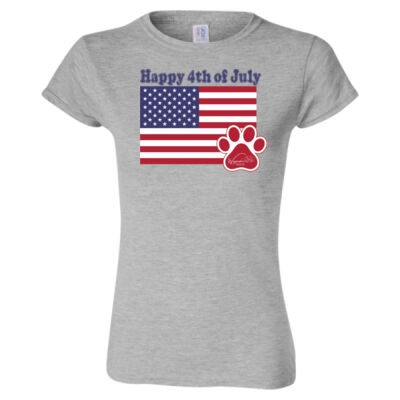 64000L - Ladies Gildan Softstyle T-Shirt - July 4th Thumbnail